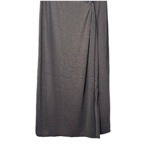 MaxMara Leisure charcoal Fanale gathered twist midi skirt size 30 - Picture 4 of 8